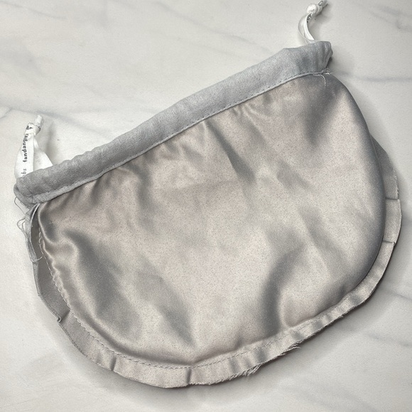 Anthropology grey suede drawstring bag NWOT - Picture 6 of 6